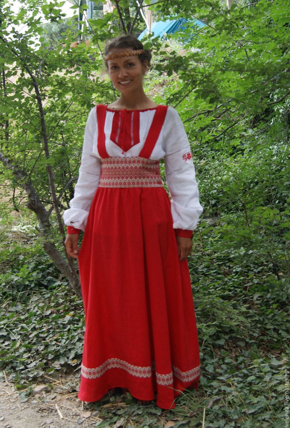 Косоклинный распашной сарафан