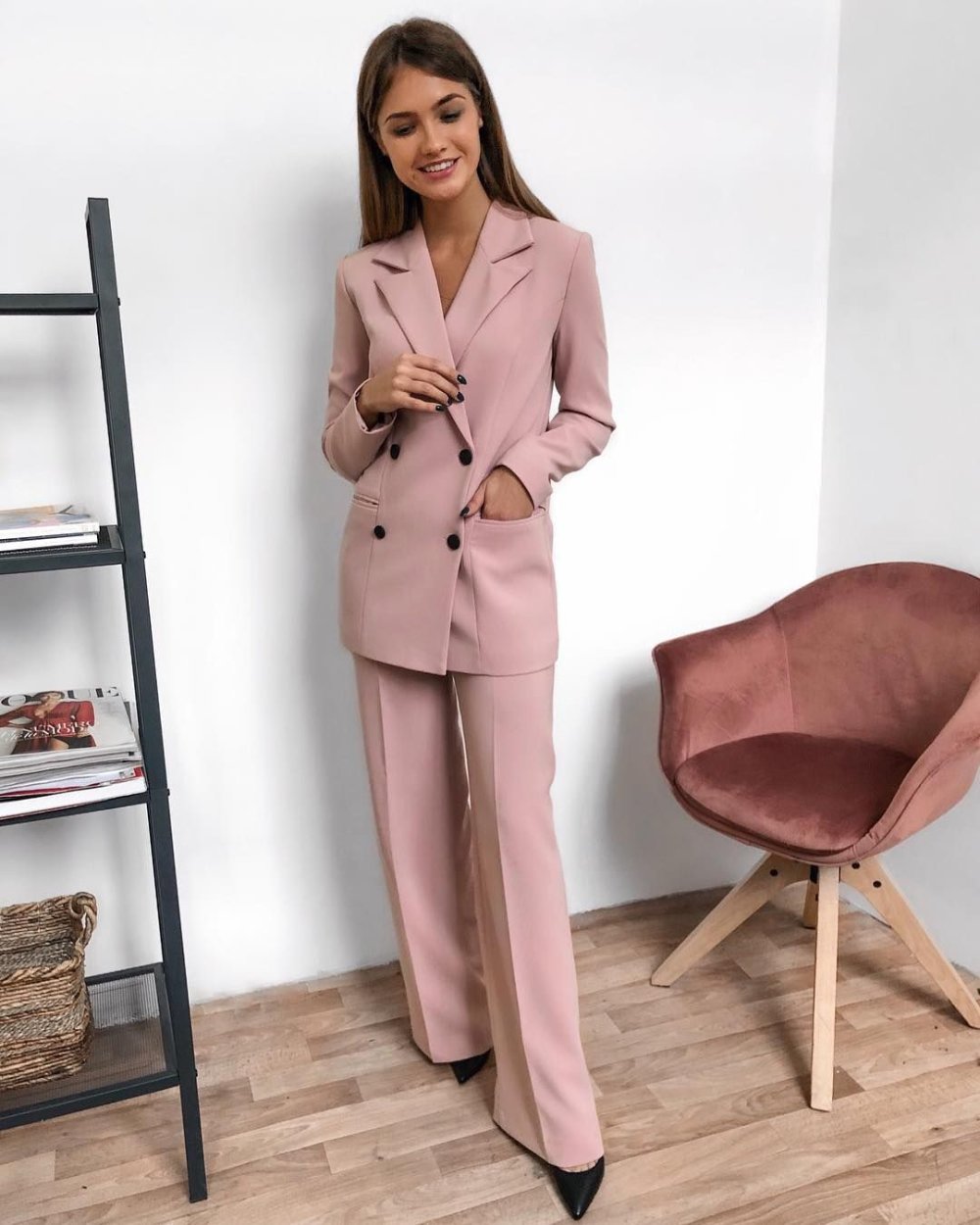 Пиджак женский пыльно розовый
