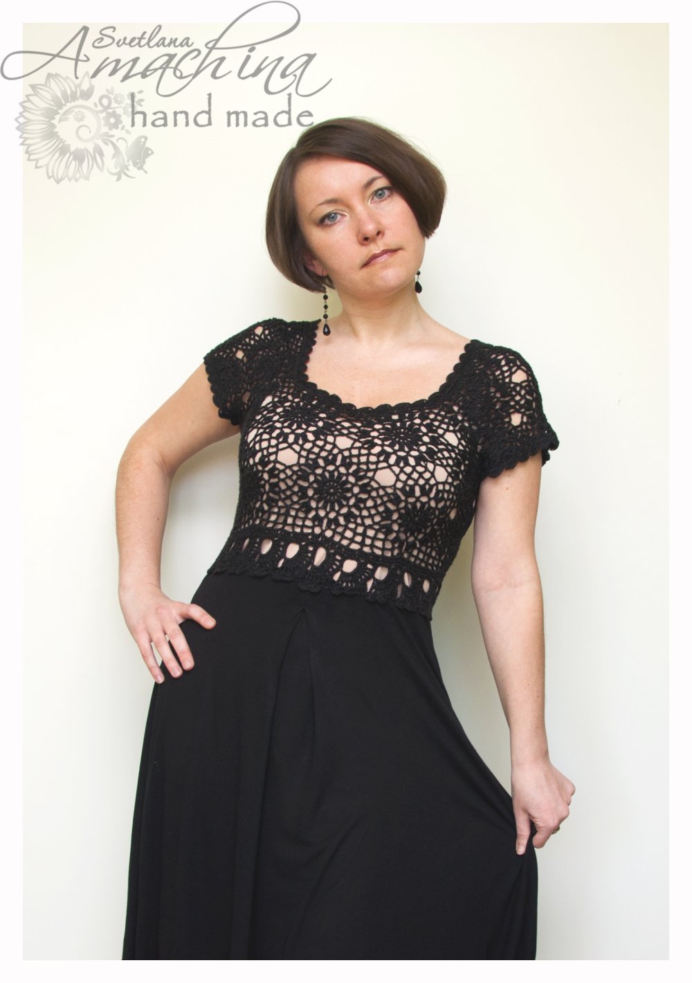 Комбинированное летнее платье