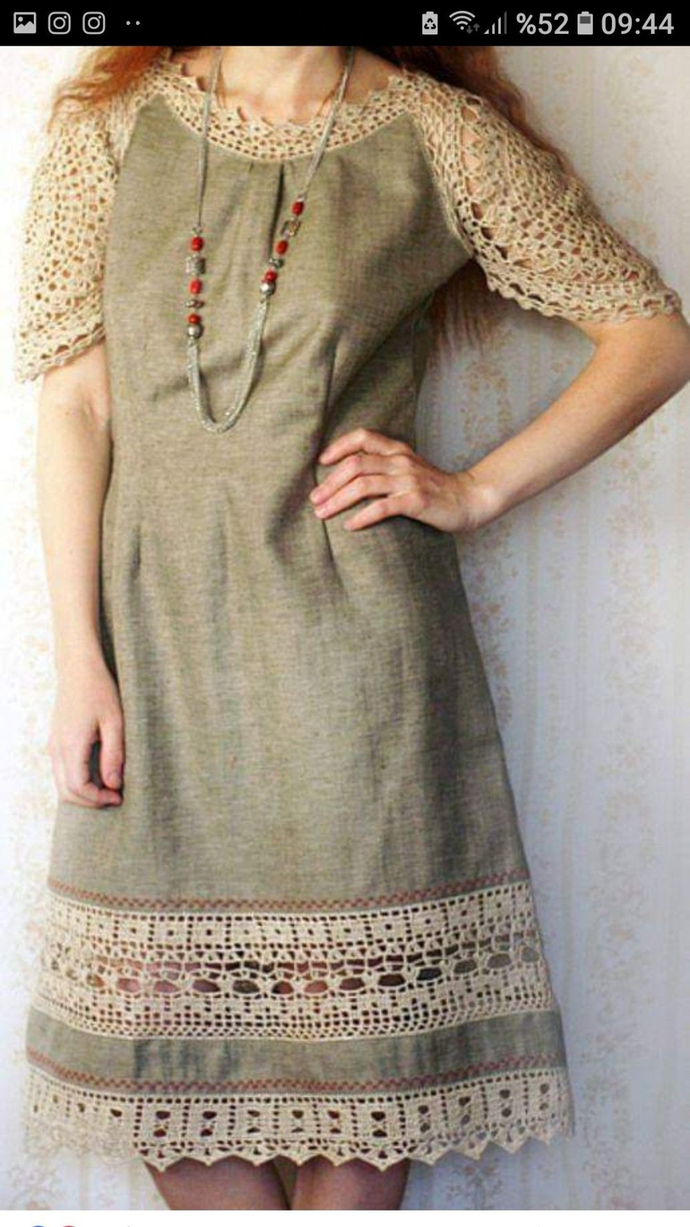 Комбинированное джинсовое платье