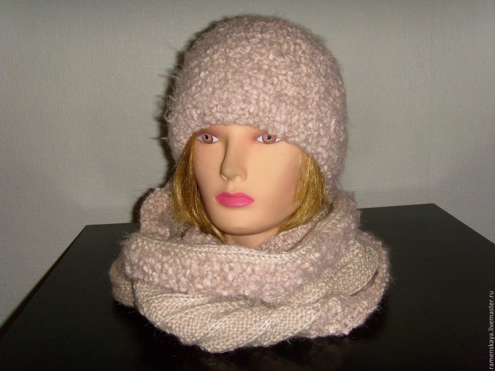 Буклированная шапка