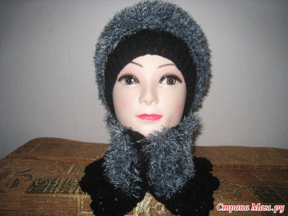 Шарф из буклированной пряжи