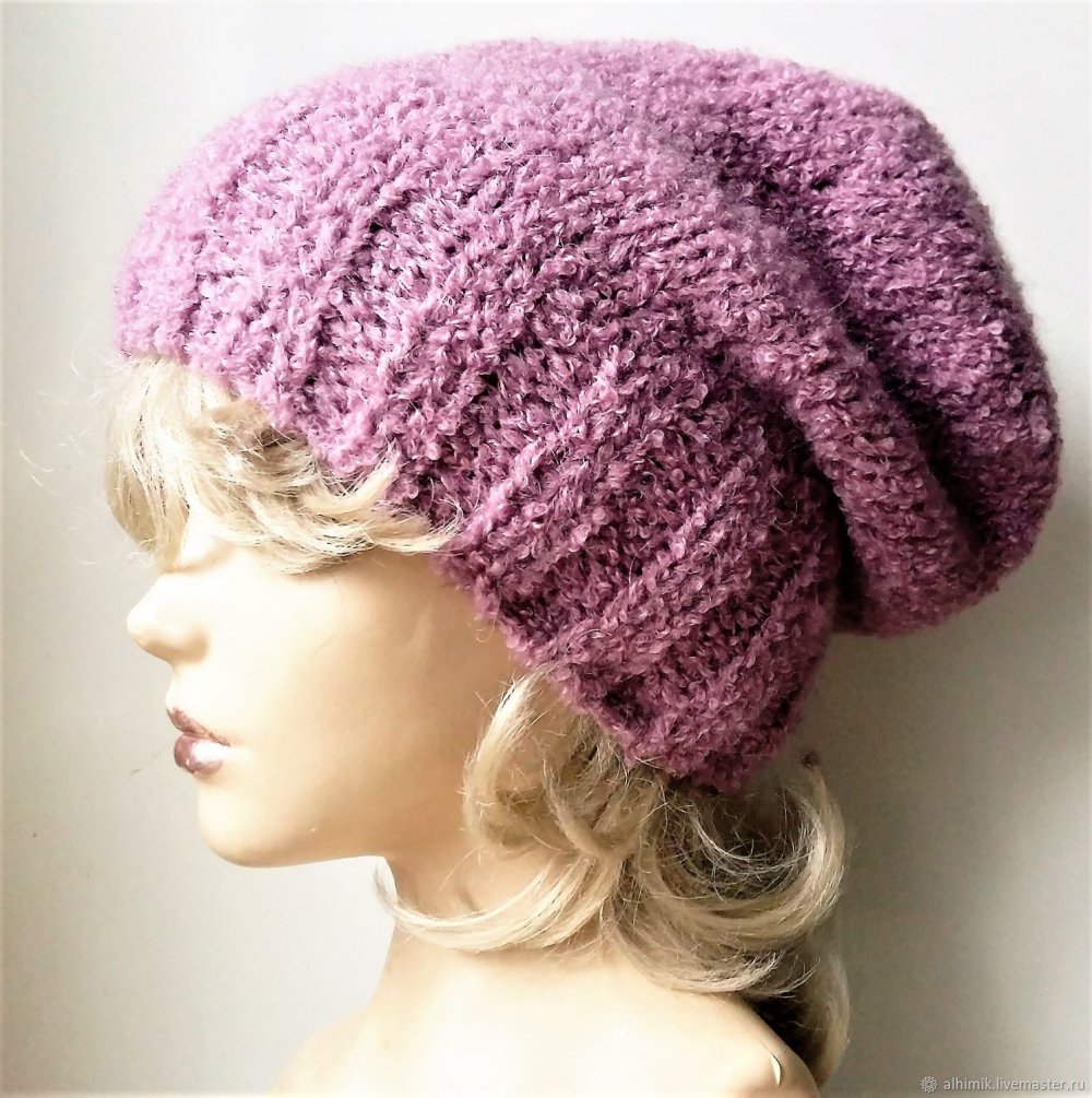 Снуд из буклированной пряжи