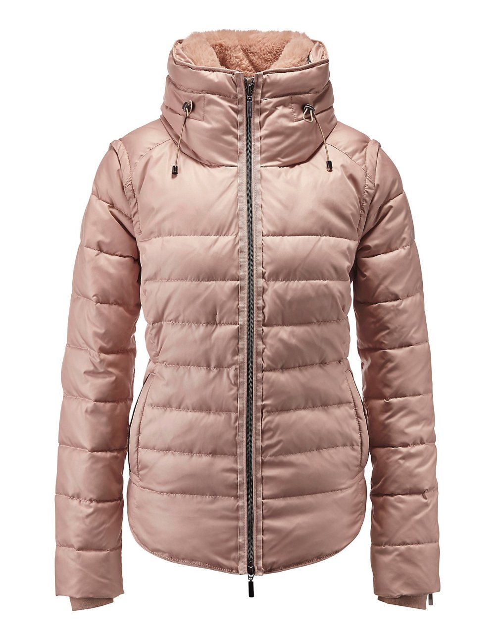 Стеганый пуховик Dorothee Schumacher с отстегивающимися рукавами.