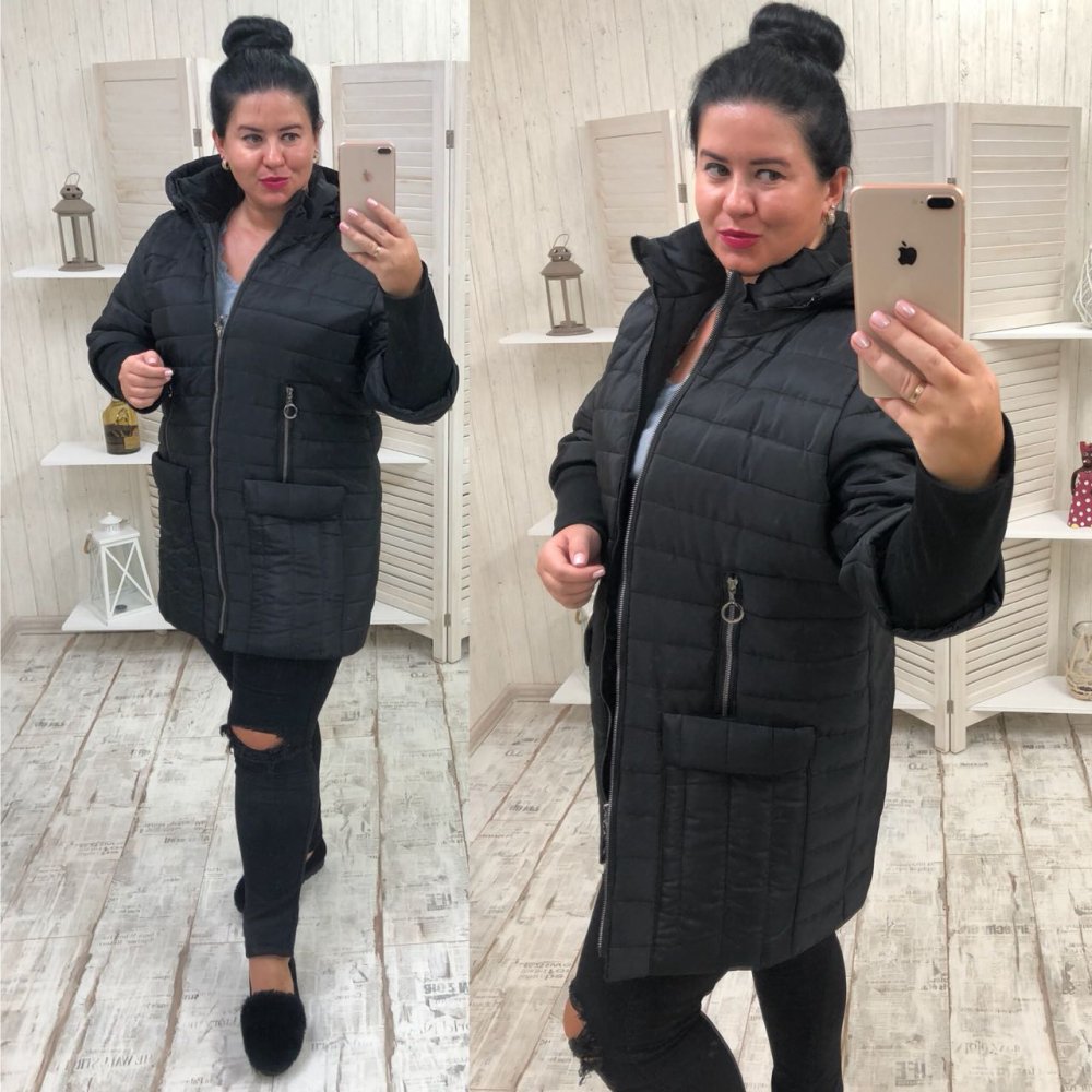 Куртка женская зимняя с отстегивающимися рукавами