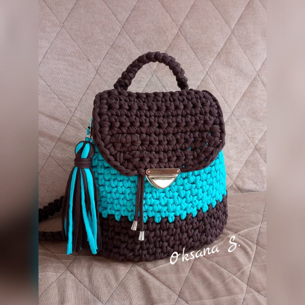 Сумка из трикотажной пряжи