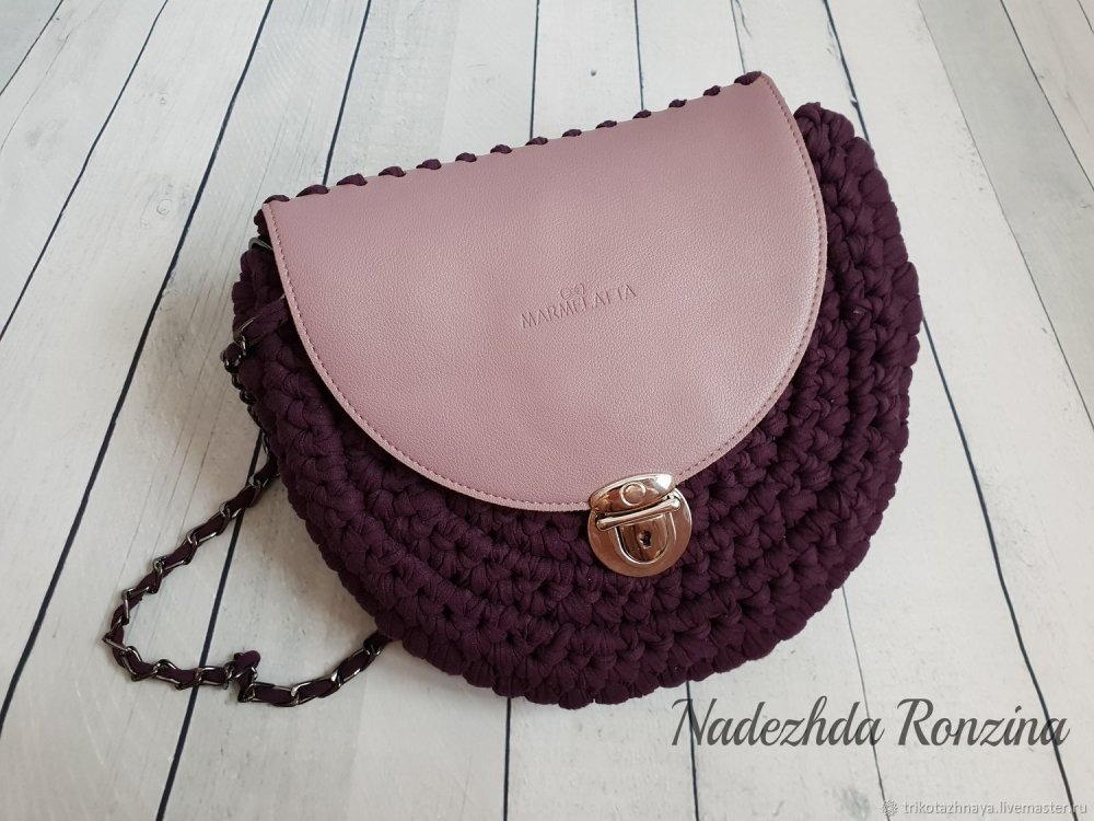 Сумочка Орео из трикотажной пряжи мастер класс