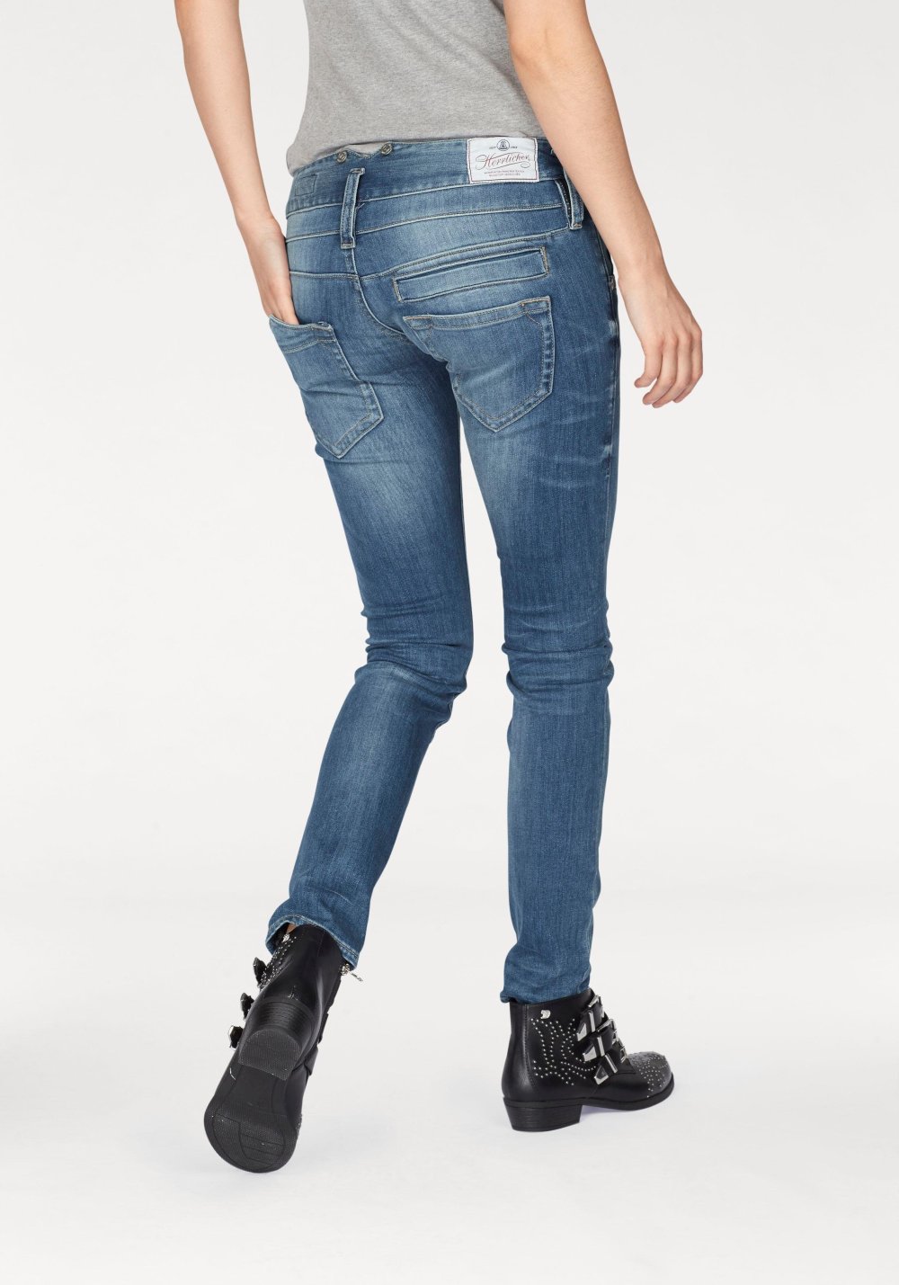 Джинсы с косыми карманами мужские