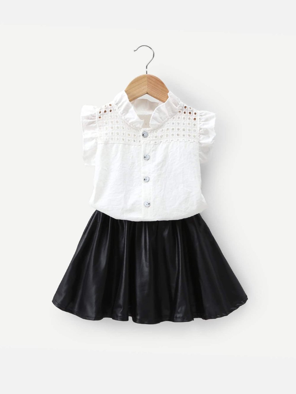 Кожаная юбка для девочки