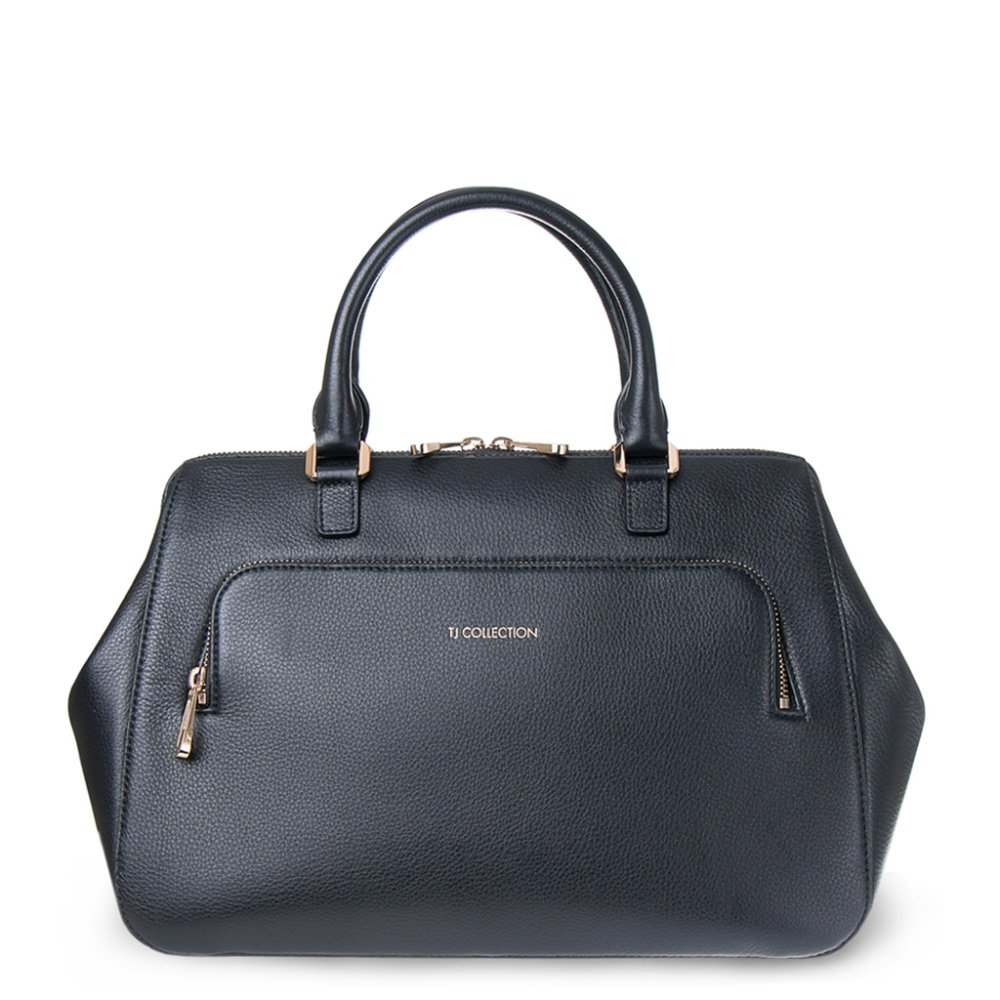 TJ collection сумка черная кроссбоди под крокодила