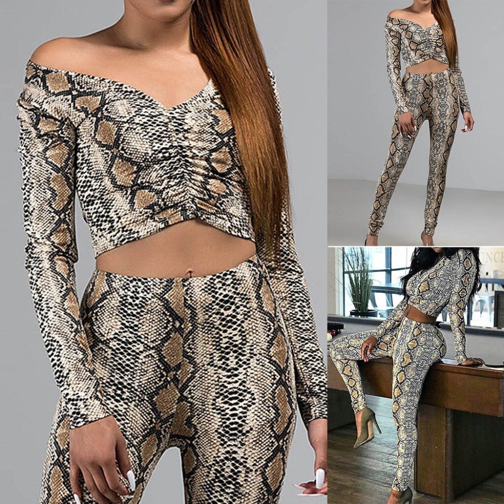 Брюки змеиный принт