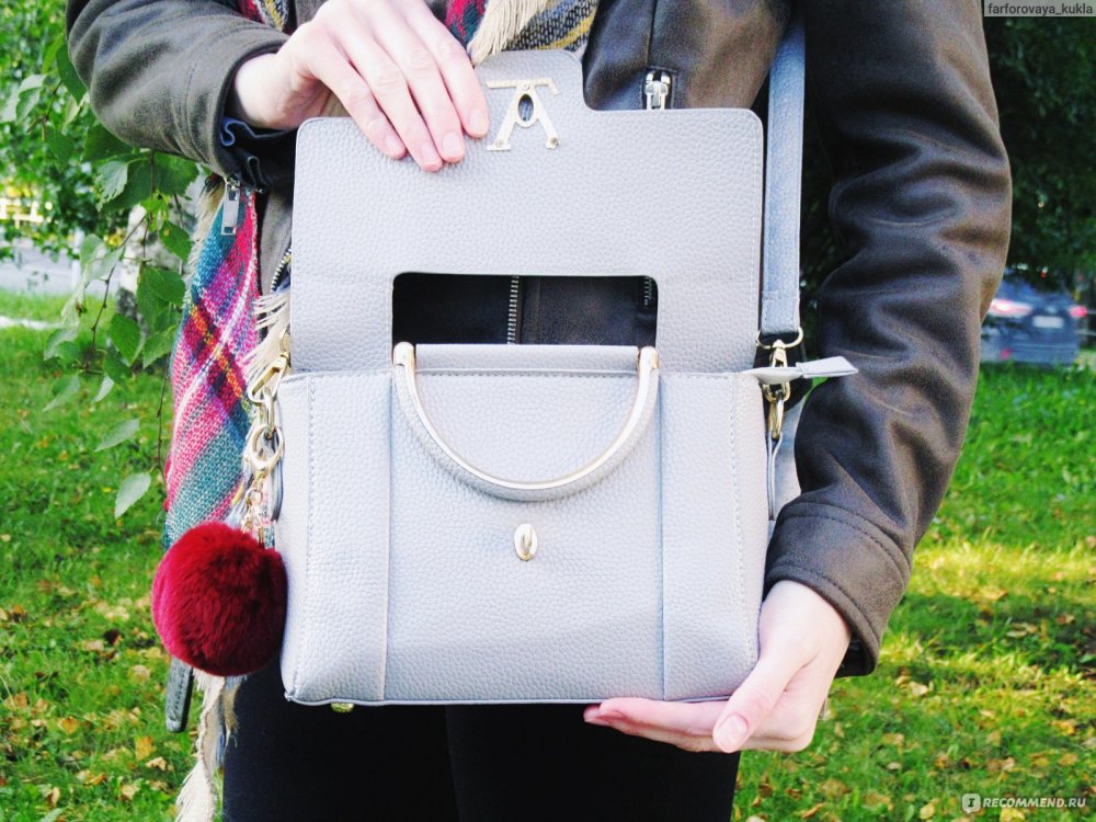 Кожаные сумки с ручками кольца