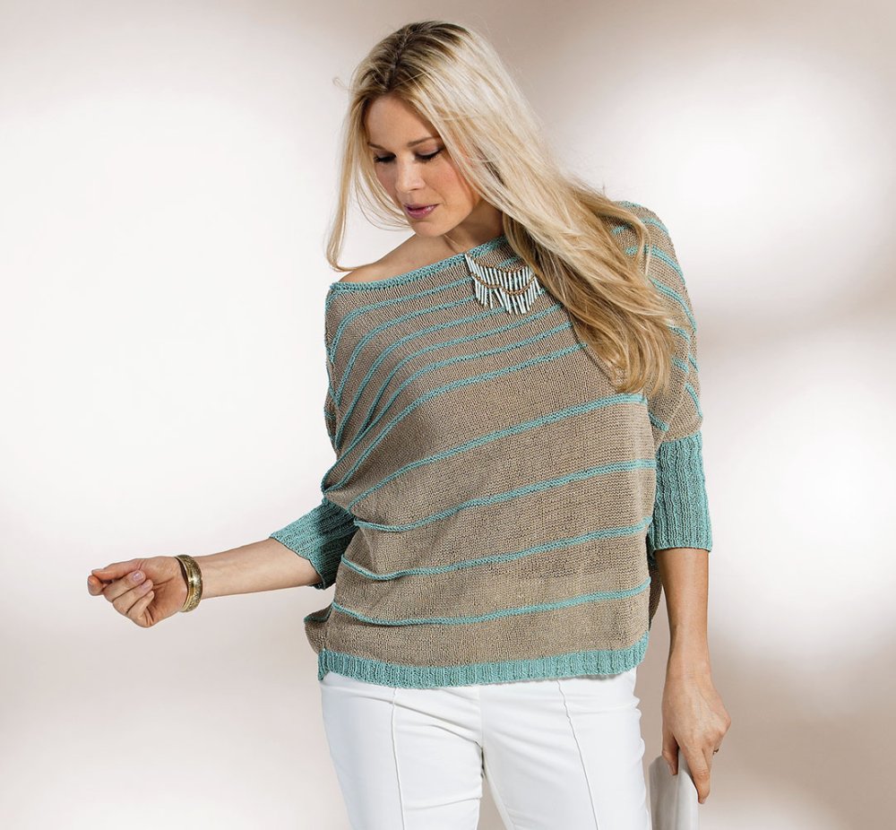 Кофта из разноцветной пряжи