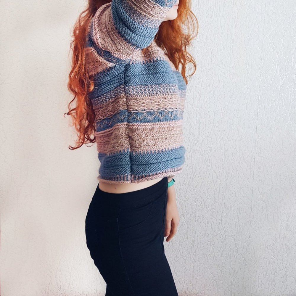 Полосатый пуловер Верена