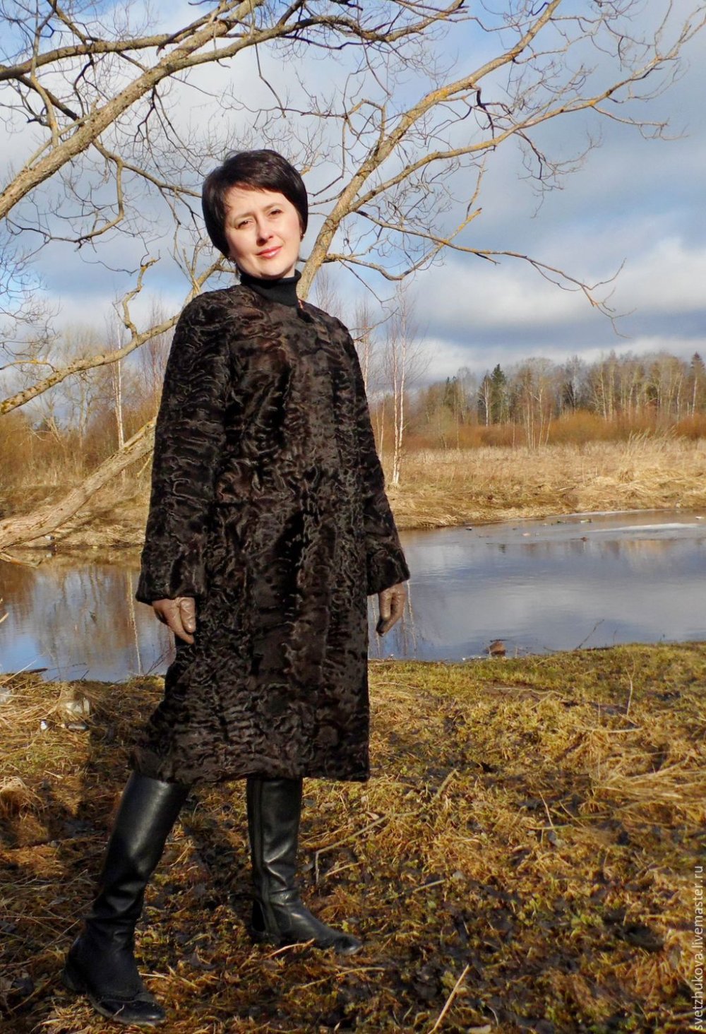 Платье из каракульчи Наталья Квасова