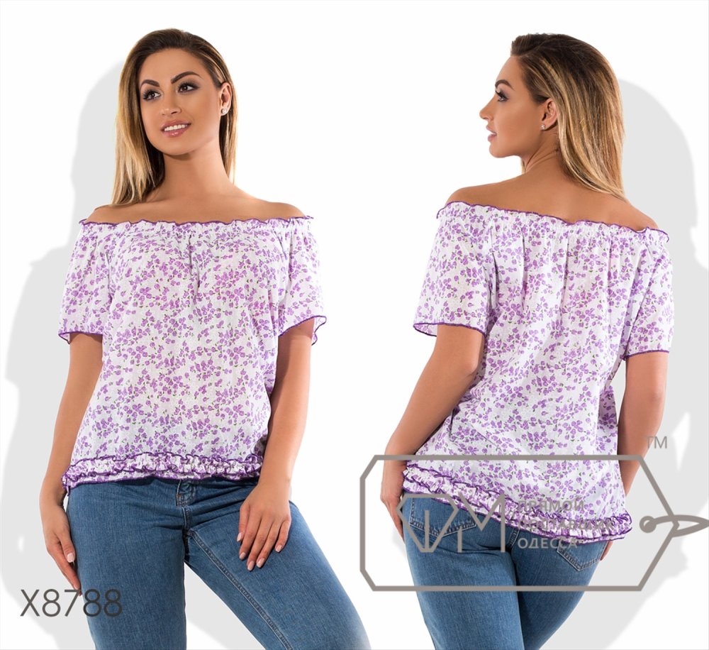 Блузы из хлопка в полоску