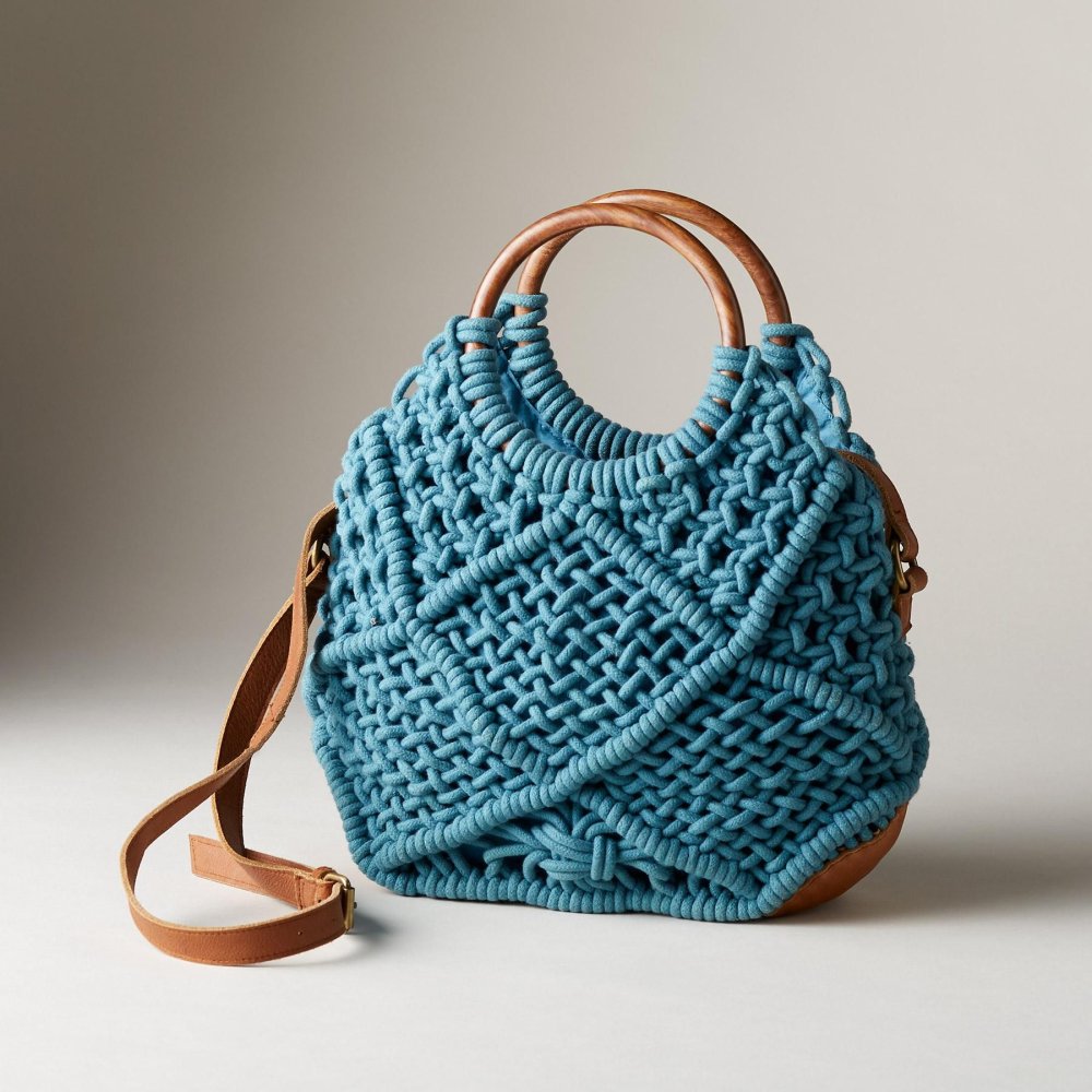 Большая сумка макраме