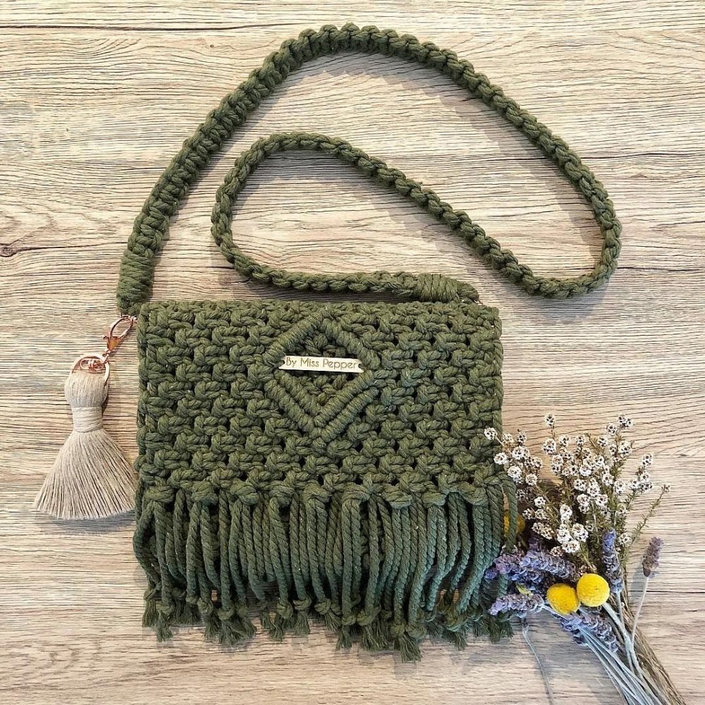 Сумочка макраме