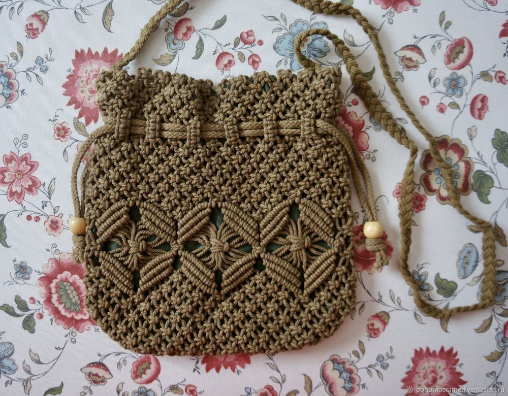 Рюкзак в технике макраме