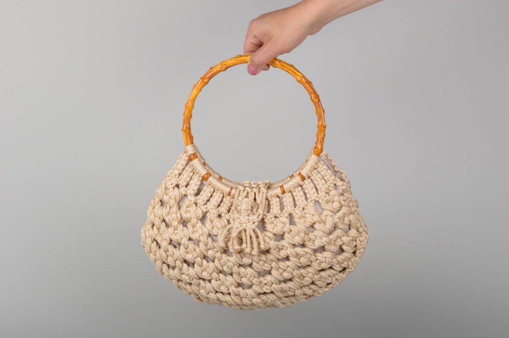 Сумочки макраме авоськи