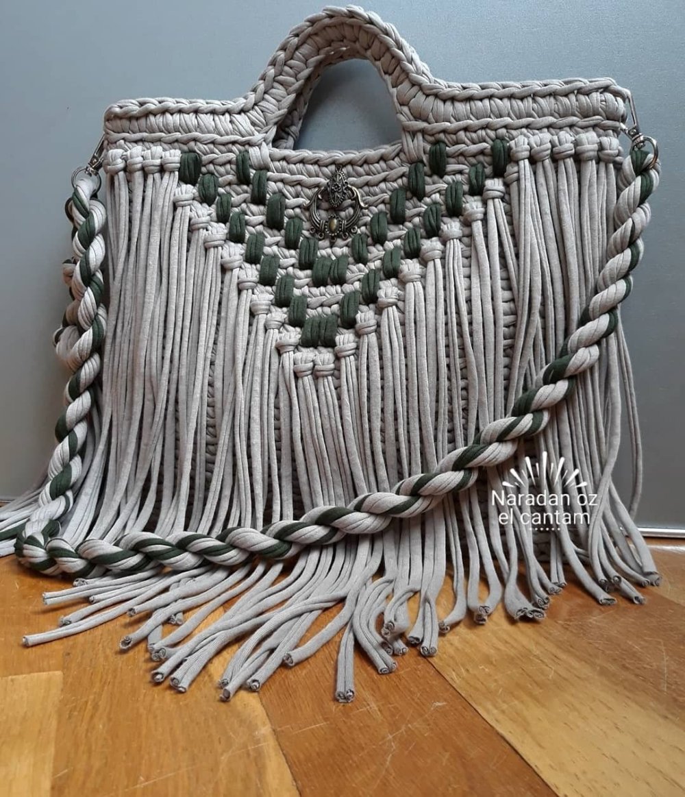 Сумка бохо макраме