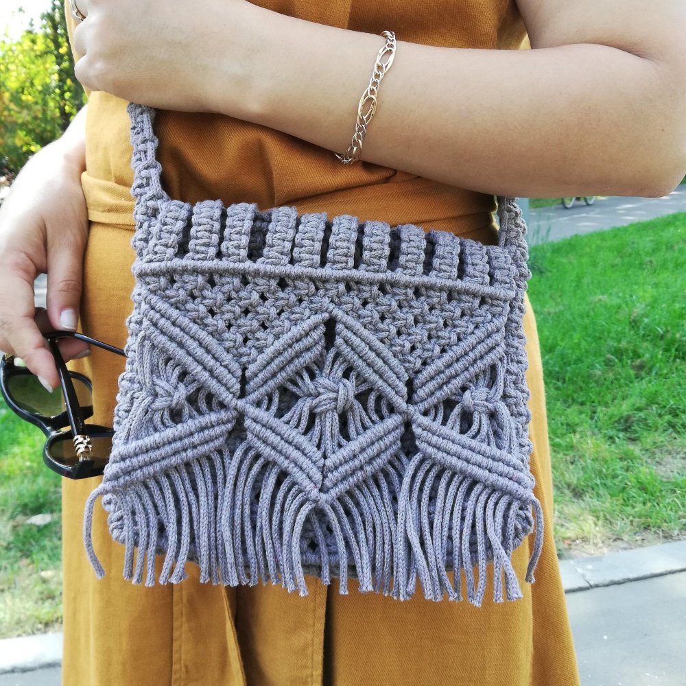 Сумки макраме в стиле бохо