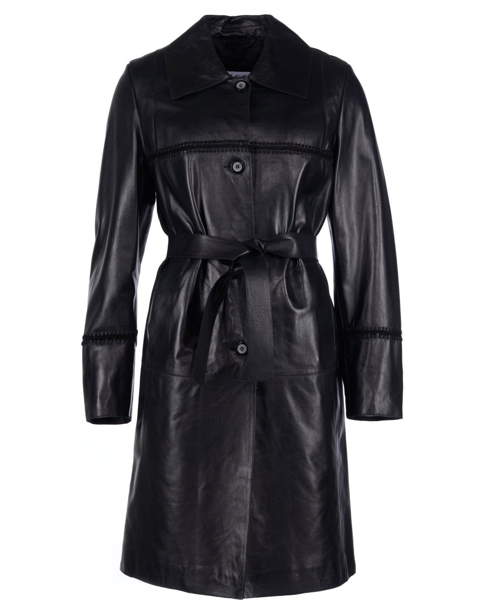 Leather Trench Coat