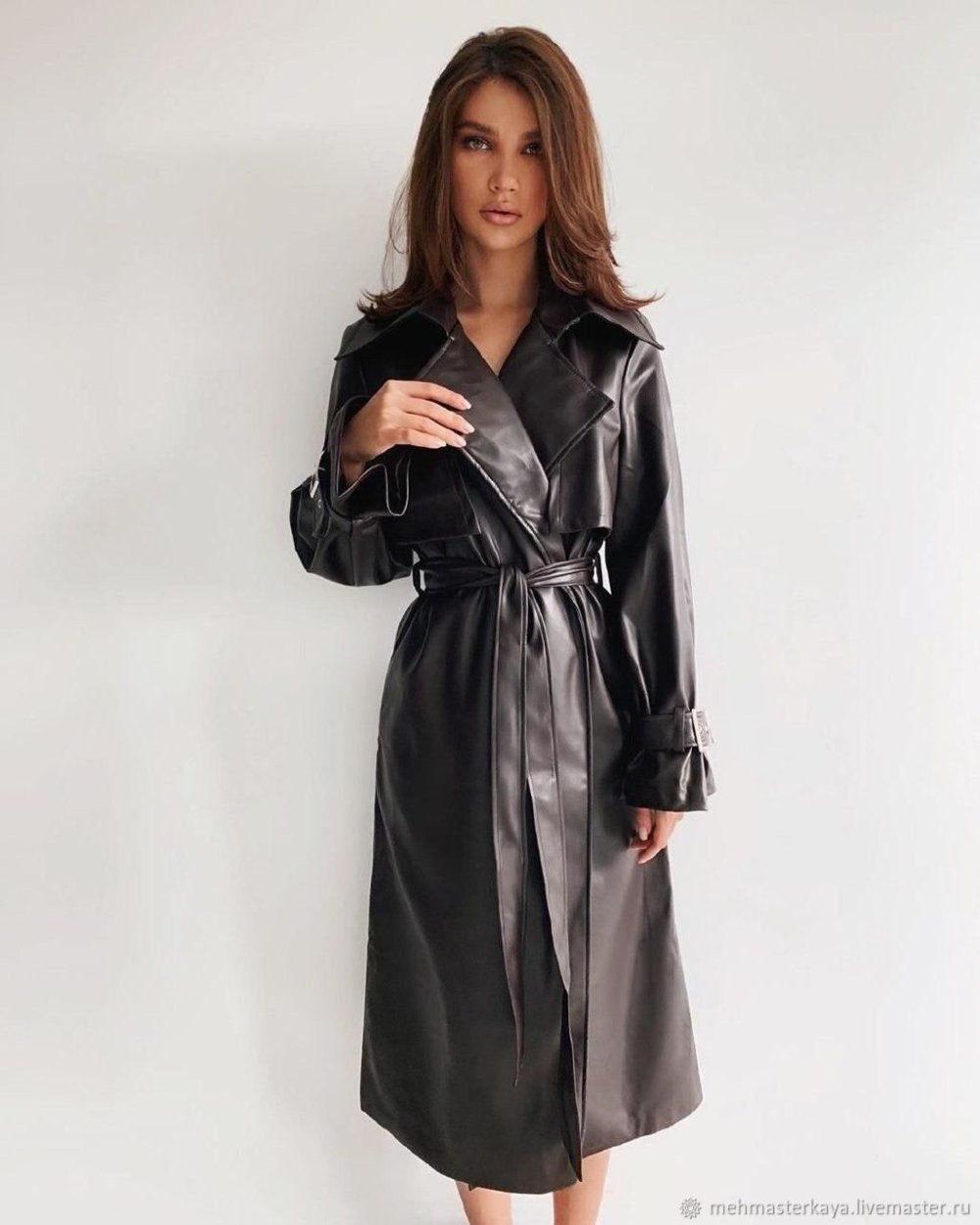 Кожаный плащ Boutique Kale