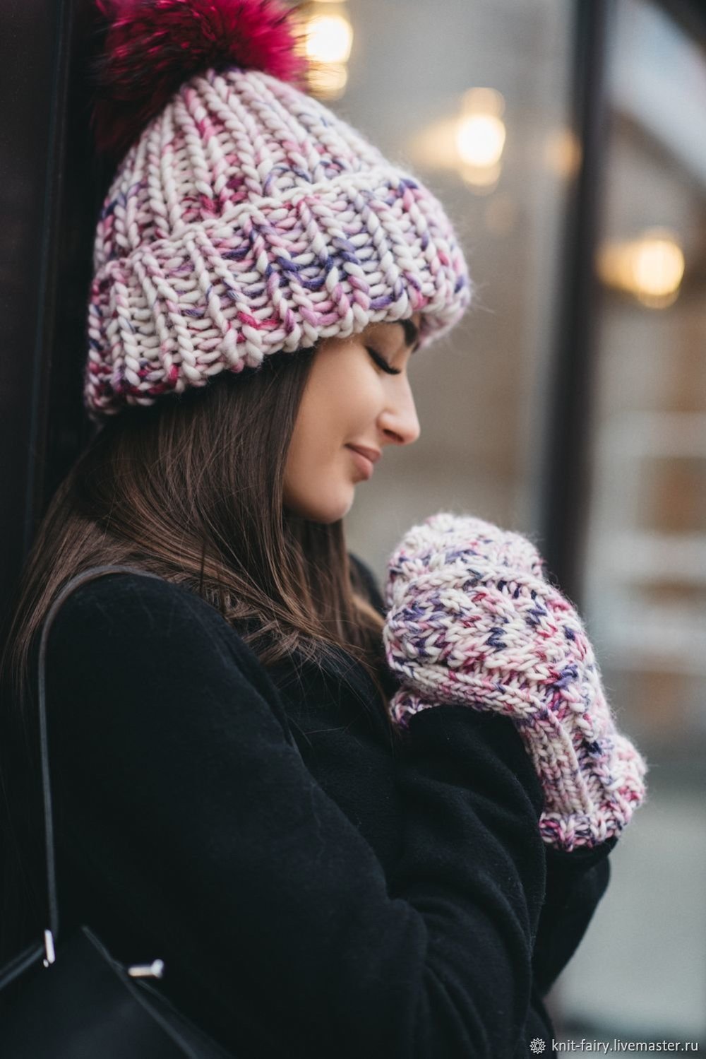 Шапка женская объемная