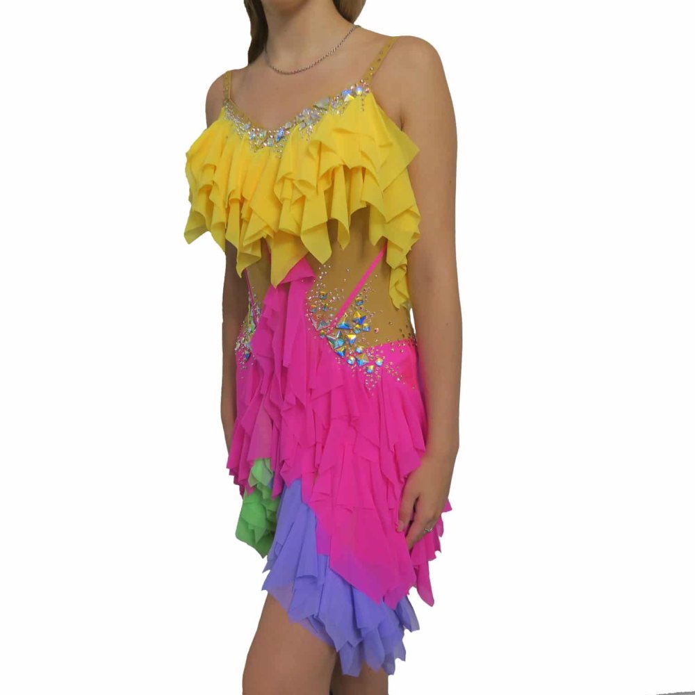 Платье для танца блестящее