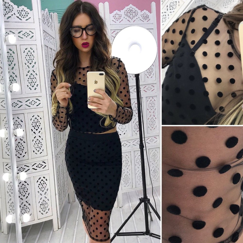 Платье сеточка в пол