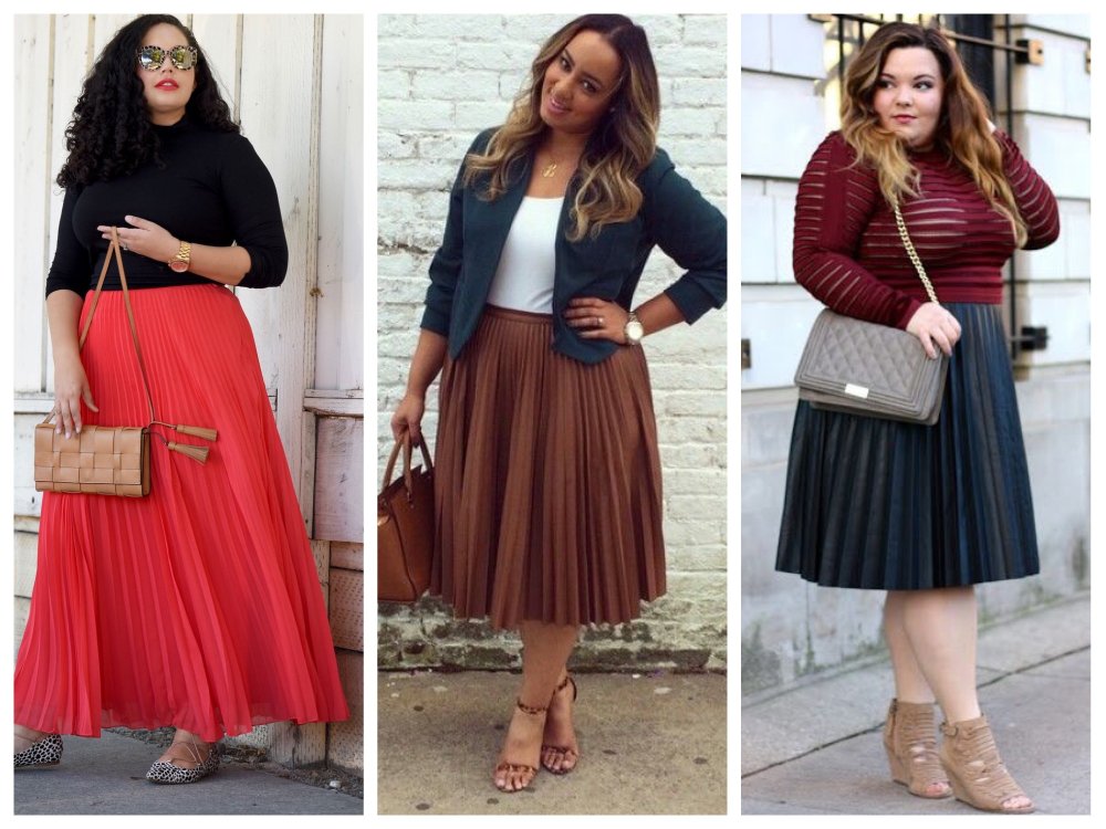 Юбка миди плюс сайз