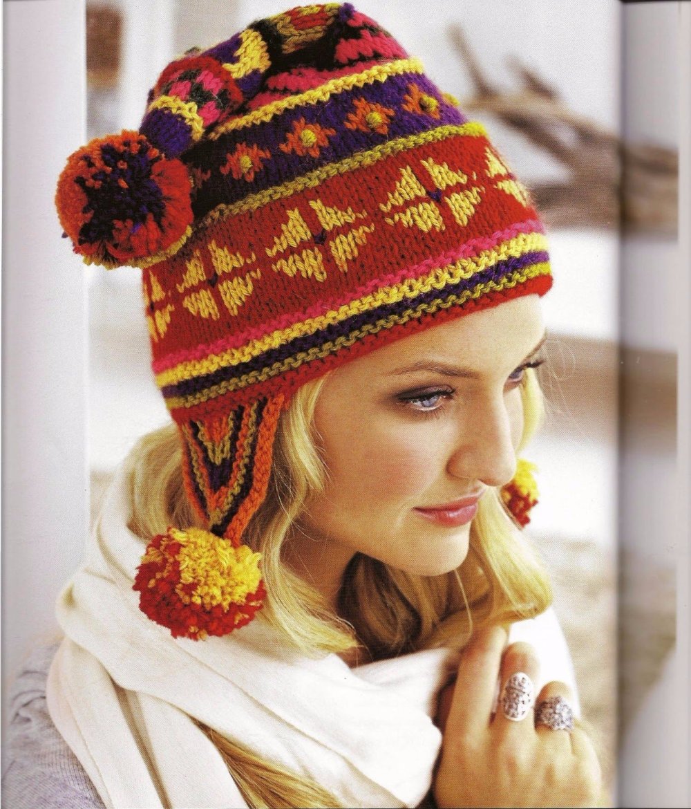 Пинтерест - шапка из твидовой пряжи
