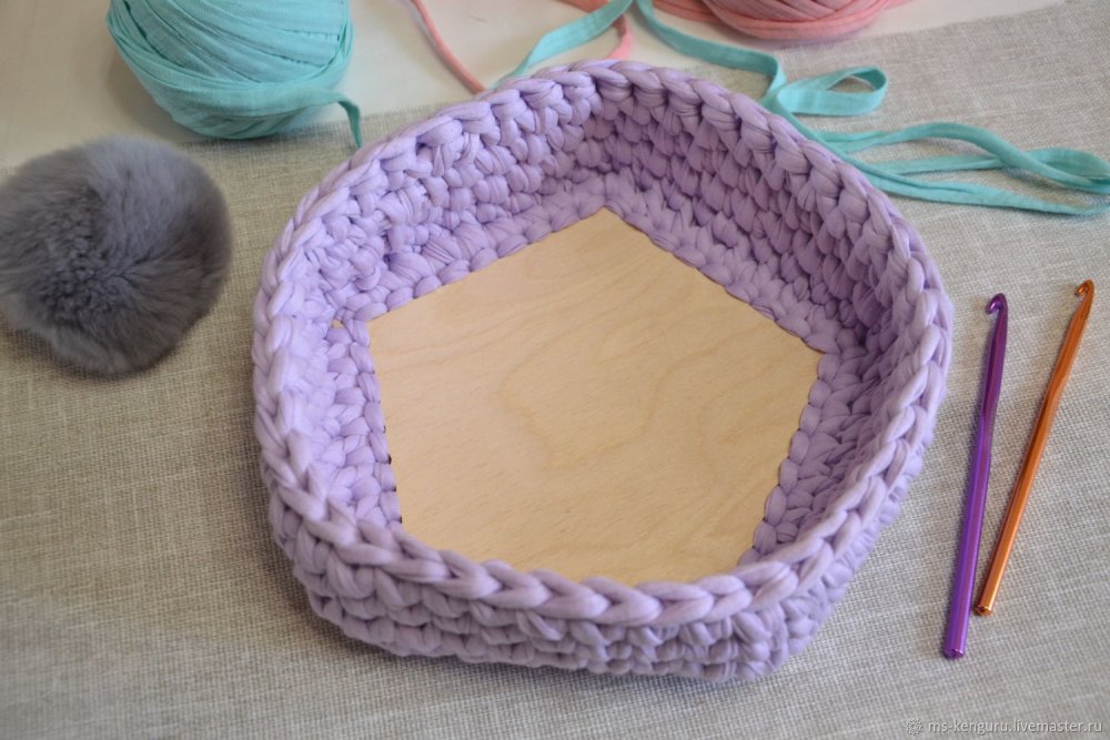 Шапка жемчужным узором