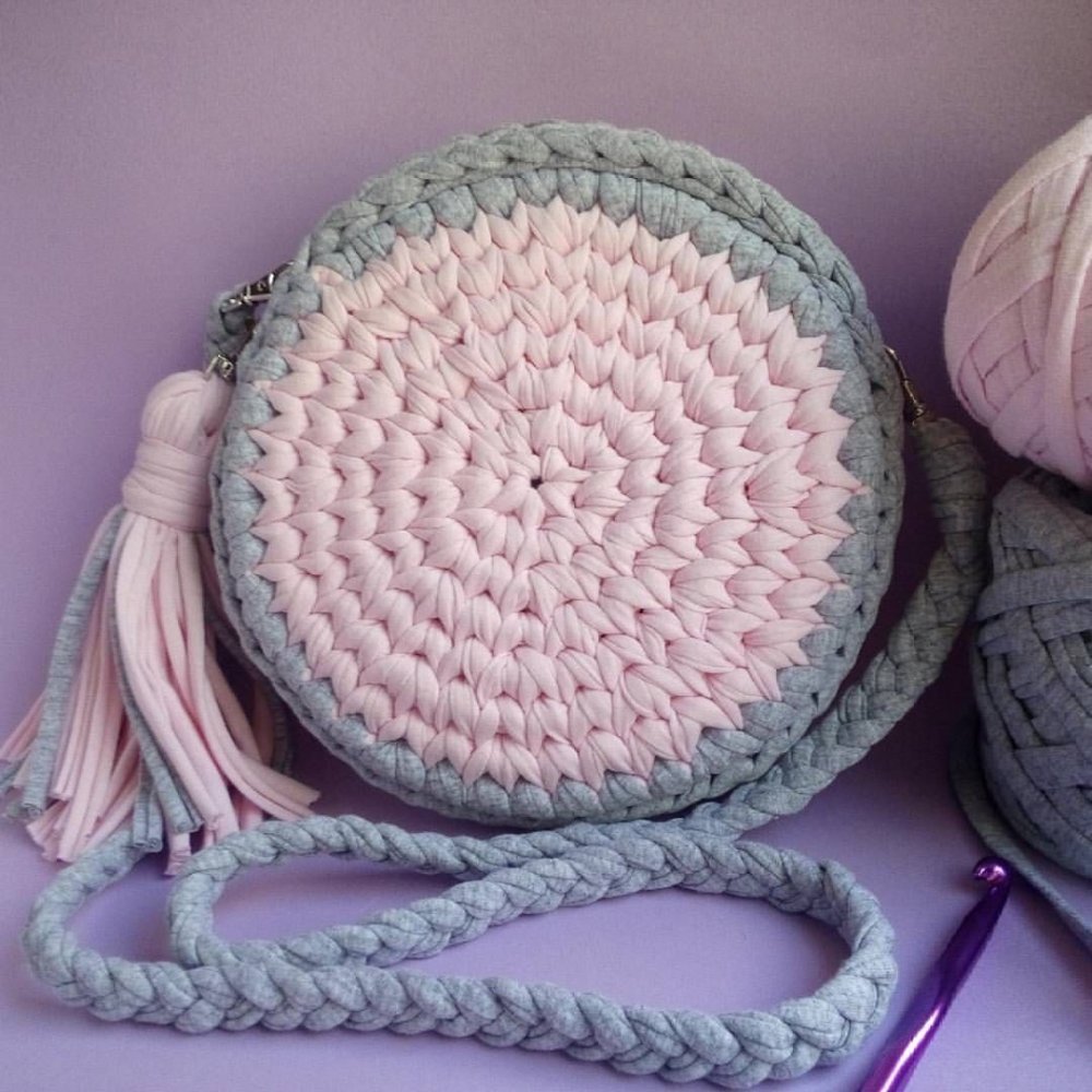 Корзинки из трикотажной пряжи