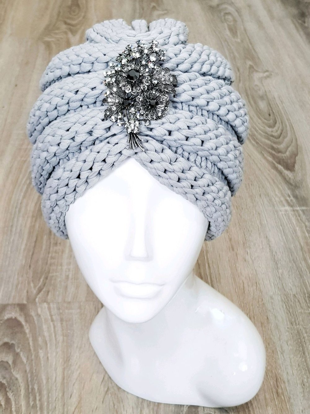 Чалма из трикотажной пряжи