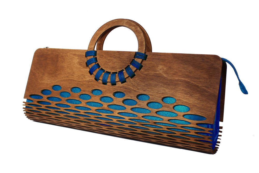 Сумка из фанеры и кожи