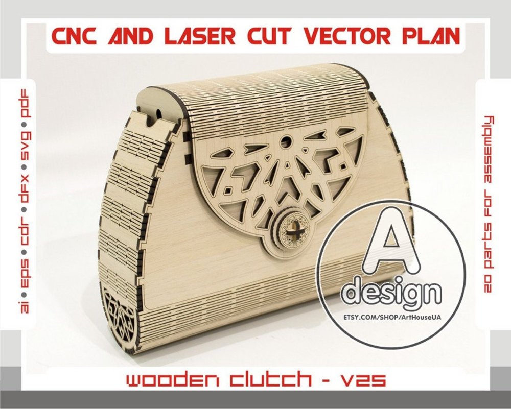 Женская сумка из фанеры