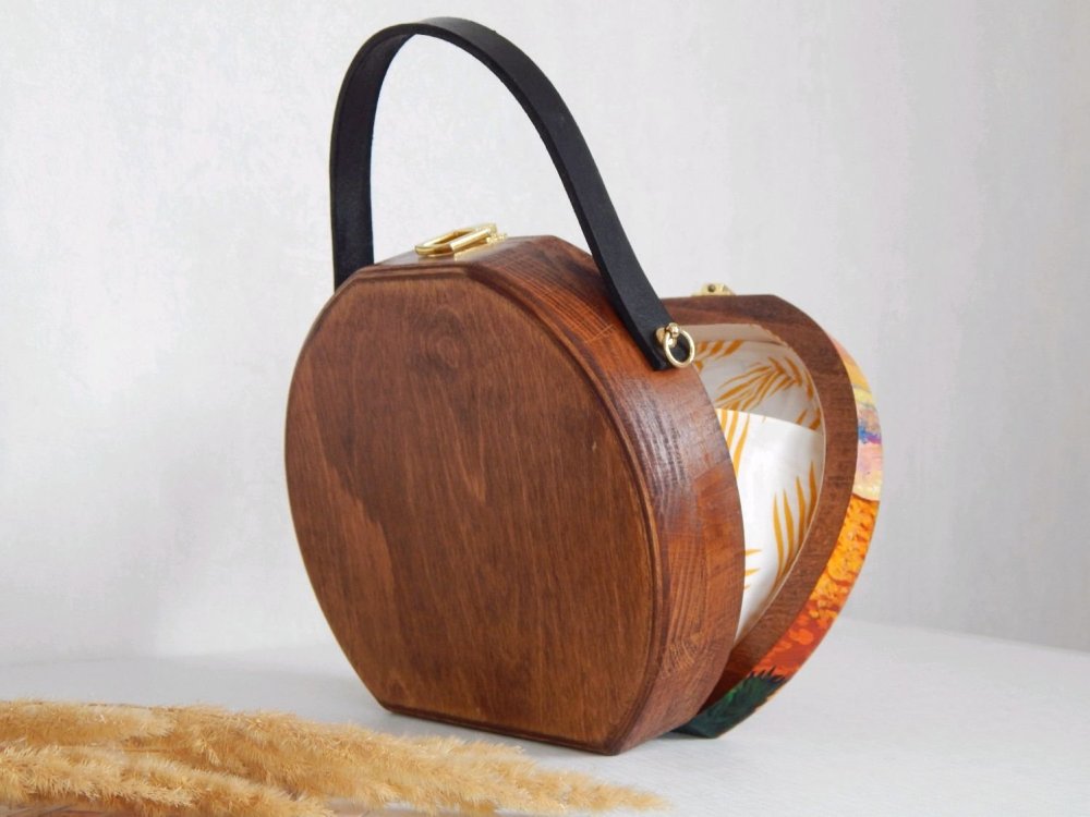 Сумки из круглой фанеры