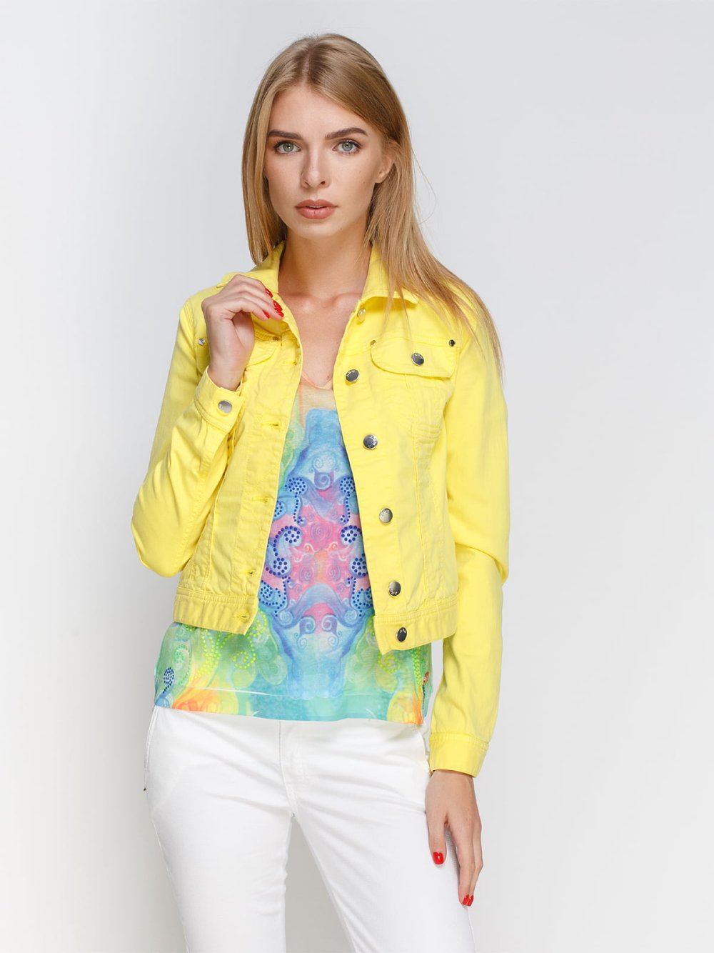 Желтая джинсовая куртка на САДОВОДЕ