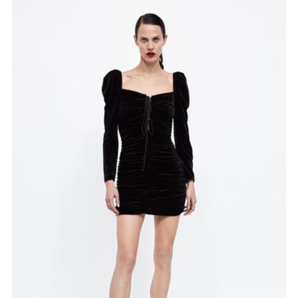 Zara woman черное платье