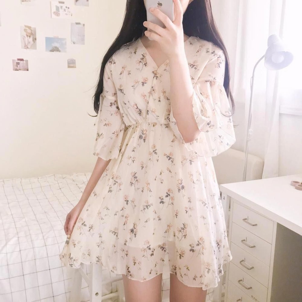 Красивые платья с цветами