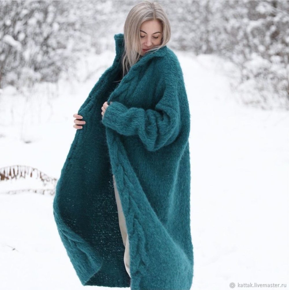 Пальто из мохера