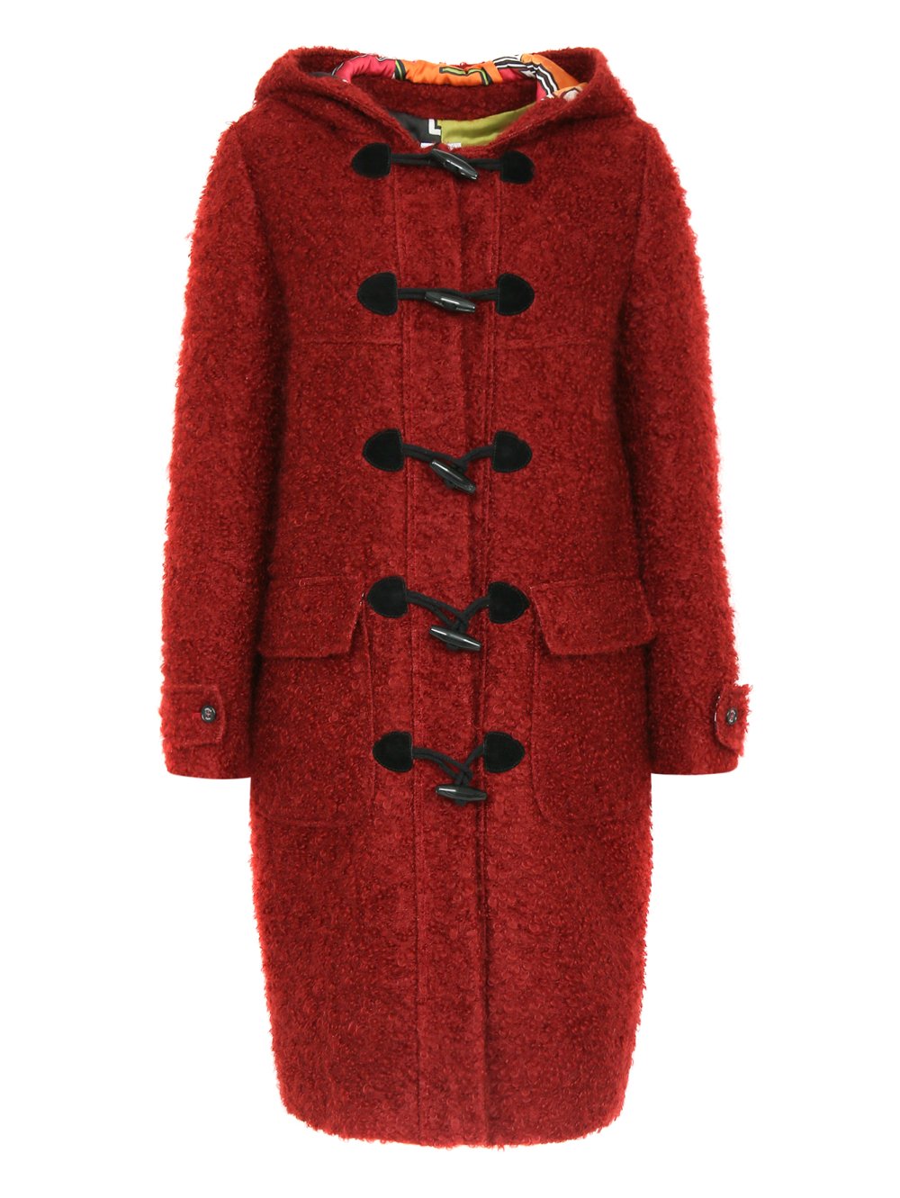 Вязаное пальто мохер