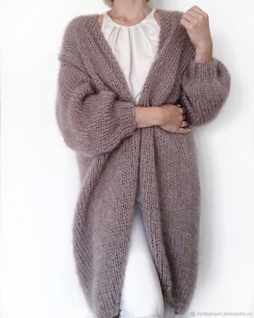 Мохеровое пальто