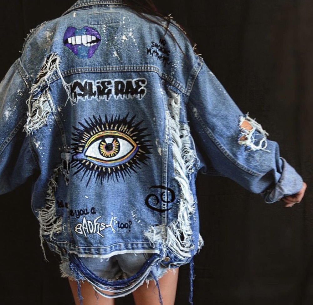 Разрисовать джинсовую куртку