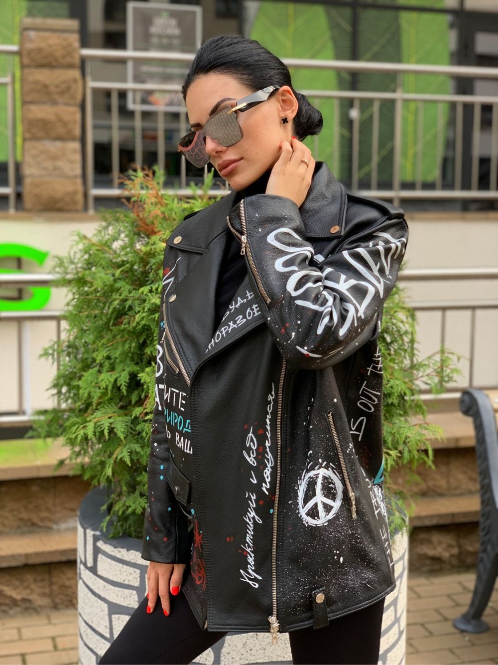 Разрисованные кожаные куртки