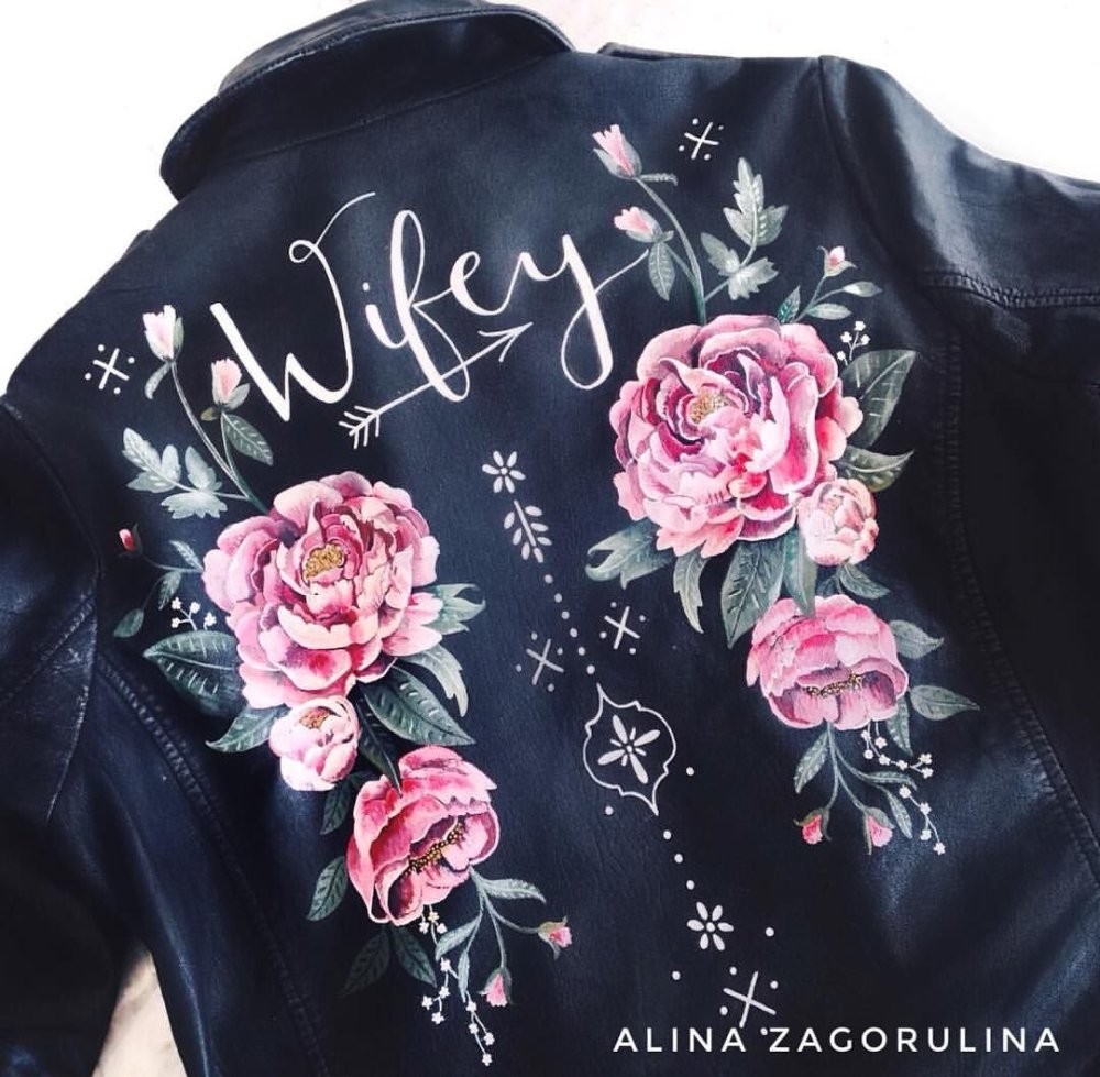 Роспись кожаной куртки