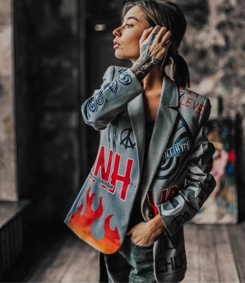 Разрисованные кожаные куртки