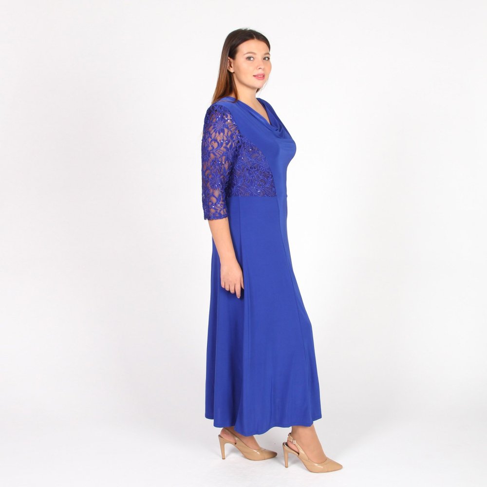 Платье с драпировкой на плече